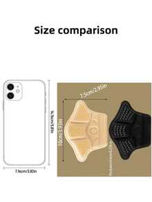 2 Pairs Self-Adhesive Thick Sponge Insoles, Anti-Friction Heel Pads, Suitable For Adjusting Oversized Shoes For A Better Fit. Black/Beige Sports Shoes Protective Pads. - multicolor - View 5