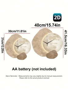 Modern Minimalist Wall Clock, Silent High-End Decorative Clock, No Light, Super Quiet Quartz Movement, No Ticking Sound, Suitable For Young People's Bedroom, Dining Room, Living Room, Office, Sofa Background Wall Clock, Mother's Day - multicolor - View 2