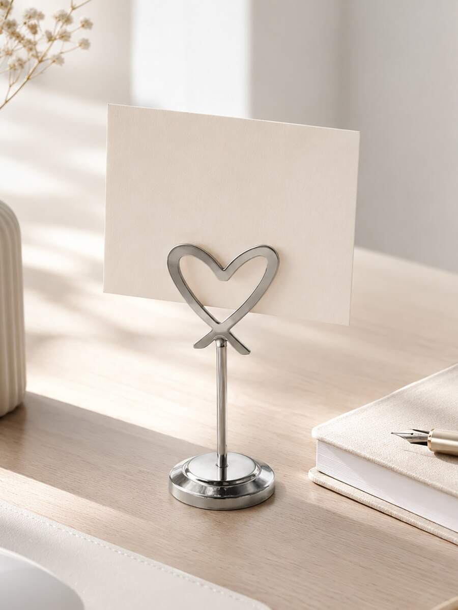 Cirelle 1 cái giá đỡ trưng bày ghi chú hình trái tim bằng kim loại cho không gian làm việc tại nhà phong cách tối giản, mang lại vẻ đẹp thị giác cuốn hút và chức năng trưng bày ghi chú cho phụ nữ công sở thành thị - Nhiều màu - Xem 1
