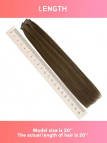 Seamless Clip Ins 7PCS Seamless PU Clip In Human Hair Extensions 100% Real Human Hair 14-22 Inch Balayage Ombre Blonde Color Skin Weft Remy Hair Extensions 110G With Clip - S1/2/5 - View 10