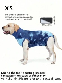Post-OOperative Recovery Suit For Dogs' Abdominal Wounds, Elizabethan Collar Alternative, Post-Operative Wear, Protects Wounds From Licking And Scratching, Post-Operative One-Piece Suit For Dogs. - Multicolor - View 3