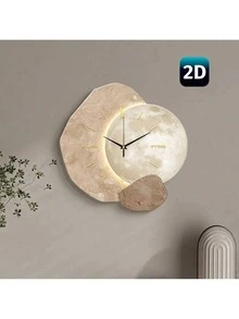 Modern Minimalist Wall Clock, Silent High-End Decorative Clock, No Light, Super Quiet Quartz Movement, No Ticking Sound, Suitable For Young People's Bedroom, Dining Room, Living Room, Office, Sofa Background Wall Clock, Mother's Day - multicolor - View 3