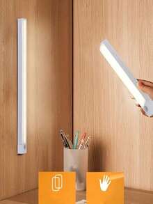 Led Motion Sensor Light, Set Of 2, Usb Rechargeable, 3 Color Modes, Dimmable, Large Capacity Battery, Perfect For Bedside, Night Light, Hotels, Bars, And More - 2pcs - View 3
