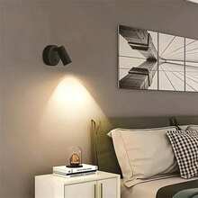 LED Rechargeable Wall Lamp, Magnetic Spotlight, Painting Lamp, Night Light, Bedside Reading Light, Eye-Caring Bedroom Night Light, Dimmable, Wireless No Drilling, 360° Rotatable Touch Control, Rechargeable Battery - multicolor - View 12