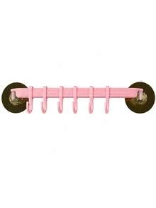 Haus Hana 6-Hook Non Drilling Wall Hanging Hook, Bathroom And Kitchen Storage Rack, Suitable For Towels, Tableware, Keys, Jackets, Bedroom And Dormitory Home Storage Hooks, Living Room Entrance Hat And Umbrella Storage, Beautiful Room Decoration - Multicolor - View 13