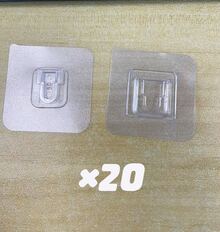 雙面黏貼牆壁掛鉤 強力透明無痕掛鉤 適用廚房、臥室、牆面收納架 - 彩色 - 查看 12
