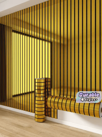 3D Stereo Water Ripple Mirror Grille Wall Sticker Thick 5MM Decorative Wall Sticker Wallpaper Sticker