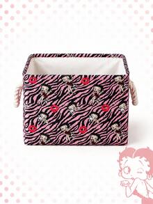 Betty Boop | ROMWE Giỏ/đổ đựng quần áo bẩn cỡ lớn, họa tiết môi và hoạt hình. - Nhiều màu - Xem 3