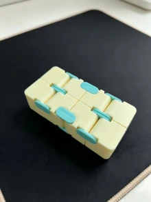 MINKOJA 1-Pack Infinity Cube Fidget Toy - Creative Stress Relief Flip Cube In Pocket-Sized Macaron Colors - Multicolor - View 13