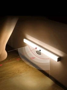 LED感應燈 自動黏貼式 可充電 Type-C LED小夜燈 櫥櫃衣櫃樓梯背光燈 適用廚房客廳酒櫃衣櫃感應照明 - 白色 - 查看 3