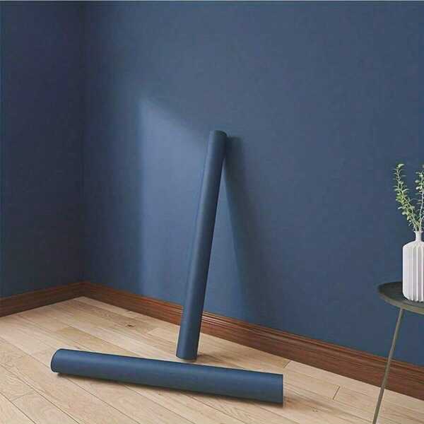 1 Roll Peel And Stick Wallpaper, Waterproof Greasepoof Thickened Vinyl Wallpaper For Cabinet Backsplash, Countertop, Shelf, Door Surface, Home Decor