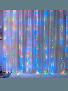 仙女燈串 3/6M 8種模式 LED 臥室燈 婚禮聖誕裝飾 派對節日戶外燈 USB 窗簾燈,聖誕 - USB窗簾燈 - 查看 6