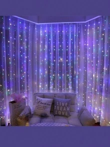 仙女燈串 3/6M 8種模式 LED 臥室燈 婚禮聖誕裝飾 派對節日戶外燈 USB 窗簾燈,聖誕 - USB窗簾燈 - 查看 7