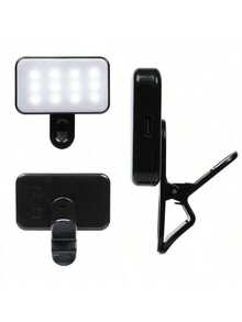 1 buah Lampu Selfie LED, Lampu Pengisi Mini Jepit, Lampu Selfie Portabel, Lampu Ponsel, Lampu Video yang Dapat Diatur, Lampu Peri, Lampu Cincin Selfie, Lampu Rias, Lampu Fotografi, Lampu Dekorasi Natal, Lampu Selfie Ponsel, Cocok Untuk Ponsel Dan Komputer - Satu-Ukuran - View 6