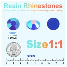 40 Colors Resin Jelly Rhinestones, For Making Dazzling 3mm/4mm/5mm Flat Back Gems, With Tweezers, Suitable For DIY Clothing, Shoes, Dazzling Kits, Diamond Art Supplies, Shiny Decorations, Crafts, Cups, Diamond Painting Decor And More - Multicolor - View 4