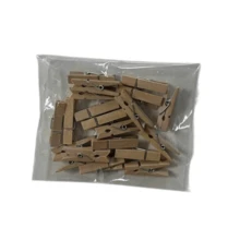 20pcs Creative Wooden Clips, Photo Clips, Cork Board Pins, Multipurpose Pins Suitable For Cork Boards And Bulletin Boards, Office And Classroom Decor - Multicolor - View 6
