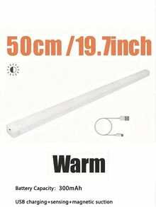 LED感應燈 自動黏貼式 可充電 Type-C LED小夜燈 櫥櫃衣櫃樓梯背光燈 適用廚房客廳酒櫃衣櫃感應照明 - 白色 - 查看 11