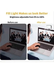 1 buah Lampu Selfie LED, Lampu Pengisi Mini Jepit, Lampu Selfie Portabel, Lampu Ponsel, Lampu Video yang Dapat Diatur, Lampu Peri, Lampu Cincin Selfie, Lampu Rias, Lampu Fotografi, Lampu Dekorasi Natal, Lampu Selfie Ponsel, Cocok Untuk Ponsel Dan Komputer - Satu-Ukuran - View 5