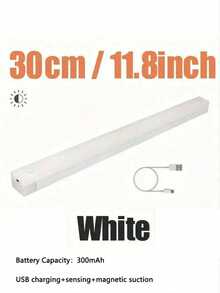 LED感應燈 自動黏貼式 可充電 Type-C LED小夜燈 櫥櫃衣櫃樓梯背光燈 適用廚房客廳酒櫃衣櫃感應照明 - 白色 - 查看 15