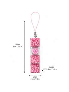 MINKOJA MINKOJA 1 pieza Juguete Fidget teclado con estampado de leopardo, teclado Fidget, juguete de teclado de 4 teclas para aliviar el estrés, llavero de teclado presionable como juguete para aliviar el estrés y matar el tiempo - Multicolor - Ver 19