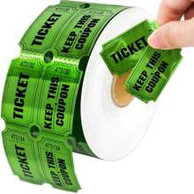 Double-Layer Colored Gold Leaf Ticket Raffle Tickets Carnival Entrance Tickets Game Tickets - one size fits all - View 4