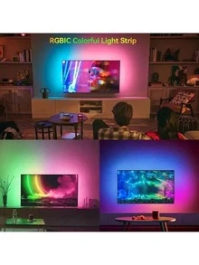1PC RGB Gaming Monitor LED Backlight Strip, USB Powered Ambient Lighting, Suitable For 24/32 Inch Computer And TV Screens, Suitable For Movies, Games, Music, And Office Use - USB - View 8