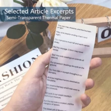 2/4 Rolls Transparent Self-Adhesive Thermal Paper, Suitable For Mini Portable Printer Glossy Thermal Printing Paper, 57mm X 2.5m, Thermal Labels, Fit For Most Pocket Printers - Thermal paper - View 8