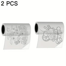 2/4 Rolls Transparent Self-Adhesive Thermal Paper, Suitable For Mini Portable Printer Glossy Thermal Printing Paper, 57mm X 2.5m, Thermal Labels, Fit For Most Pocket Printers - Thermal paper - View 11