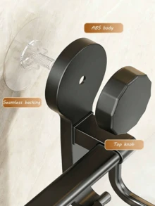 1 Stück Stück Handtuchhalter mit Saugnapf, ohne Bohren, Klebeinstallation, Doppelstange, wandmontierter Haken, stabil, rostfrei, platzsparend, modernes Design mit Haken für Badezimmer, Küche, Hotel, Fitnessstudio, Handtuch- und Bademantel-Aufbewahrungsorganizer - Verschiedenfarbig - Übersicht 11