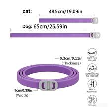 4 Pcs Tick Collars For Cats And Tick Collars For Dogs. These Waterproof And Adjustable Collars Fit Both Adult And Young Cats And Dogs, Are Available In Multiple Colors, Odorless And Non-Greasy, And Can Kill Fleas, Ticks And Their Larvae - Purple - View 7
