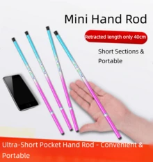 Small-Sized Fishing Rod For Children, Ultra-Short Mini Fishing Rod, Super Fine Fishing Rod, Stream Fishing Rod, Shrimp Fishing Rod, Small Fish Catching Rod Set. - Multicolor - View 2
