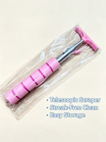 Telescopic Window Squeegee, Extendable Stainless Steel Handle Non-Slip Grip Handheld Glass Wiper, Streak-Free Cleaning Tool For Car Windshield, Shower Door, Mirror, Household Glass - multicolor - View 10