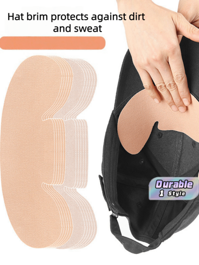 Baseball Cap, Dirt-Proof, Self-Adhesive Sweat-Absorbing Pad, Forehead Lining, Anti-Abrasion, Anti-Sweat, Anti-Dirt Pad, Can Be Used In All Four Seasons.