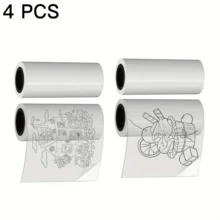 2/4 Rolls Transparent Self-Adhesive Thermal Paper, Suitable For Mini Portable Printer Glossy Thermal Printing Paper, 57mm X 2.5m, Thermal Labels, Fit For Most Pocket Printers - Thermal paper - View 12