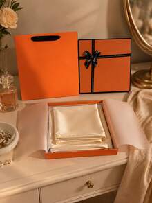 Zazumi 1pc Tabletop Decor Single White Cardboard Board Matte Finish Gift Packaging Display Box, Modern Aesthetic Tabletop Vanity Decor, Minimalist Housewarming Gift For Bedroom Entryway Office Apartment Friendly Accent Decor - View 2