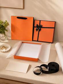 Zazumi 1pc Tabletop Decor Single White Cardboard Board Matte Finish Gift Packaging Display Box, Modern Aesthetic Tabletop Vanity Decor, Minimalist Housewarming Gift For Bedroom Entryway Office Apartment Friendly Accent Decor - View 6