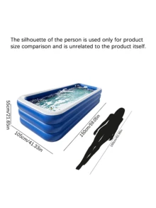 Three-Layer Thick PVC Inflatable Swimming Pool Foldable Portable, Courtyard Camping Play Water, Multi-Size Outdoor Party Holiday Gift Children's Home Swimming Pool - Glacier Secret Realm - View 3