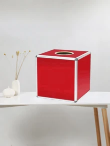1 hộp bốc thăm xổ số hình vuông màu đỏ, hộp đựng vé và bóng may mắn đa năng, hộp trò chơi rút thăm cho họp thường niên công ty, tiệc cưới, quyên góp từ thiện và trò chơi sự kiện - Nhiều màu - Xem 2