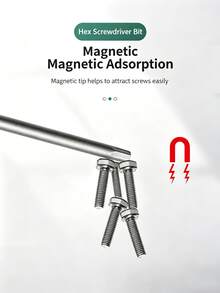 Extended Magnetic Inner Hex Screwdriver Bits H1.5-H12, Durable Long Hexagon Driver Bits Compatible With Electric Drill & Impact Tools For Repair Work - A - View 7