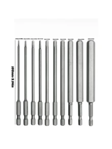 Extended Magnetic Inner Hex Screwdriver Bits H1.5-H12, Durable Long Hexagon Driver Bits Compatible With Electric Drill & Impact Tools For Repair Work - A - View 3