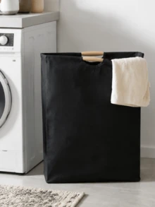 Cesto per il bucato in bambù con ruote da 60L con coperchio, dotato di sacchetto per il bucato rimovibile, design pieghevole con manico. Cesto extra grande e pieghevole per i panni sporchi, pratico contenitore per lo stoccaggio del bucato domestico - Multicolore - Visualizzare 5