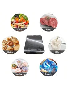 1PC 5kg/11lbs Stainless Steel Digital Kitchen Scale, Food Scale With LCD Display, Multifunction Dietary Scale For Baking, No Battery Included - Multicolor - View 5