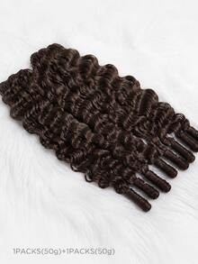 Boho Braids S4 Highlight Burmese Curly Unfelt Wig Crochet Human Hair Extensions Feather Crochet Hair For Miracle Knots Soft Fluffy Texture Lightweight Natural Looking Easy Installation Time Saving Styling Reusable Hair Extensions 16-24 Inch - S4 - View 2