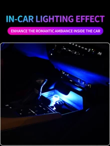 Teckwe 1 Oval USB Car Ambient Light, Mini LED Ambient Light, Car Interior Decorative Light, Home & Car Accessories. - one size fits all - View 5