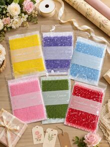 15Pcs Textured Scrapbook Paper & Mesh Fabric Combo Pack, Assorted Specialty Craft Paper For Scrapbooking Journaling Bullet Journal Mixed Media Collage Card Making Decorations - Multicolor - View 6
