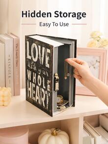 superFUNNYmarket Fake Book Hidden Password Storage Box Desktop Coin Cash Saving Container Multiple Sizes & Covers - multicolor - View 6
