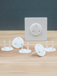5/10/20/30Pcs Thickened Round Bear Shape Outlet Plug Covers, Anti-Electric Shock Socket Safety Protector Caps For Power Strip - multicolor - View 2