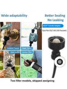 5‑M/10‑M/15‑M/20‑M DIY Greenhouse Garden Watering System, Universal Mist‑Cooling Kit Made Of Plastic, Electricity‑Free, Compliant With European And American Thread Standards, Suitable For Plant And Courtyard Mist Cooling - multicolor - View 8
