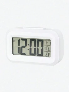 LED Square&Round Alarm Clock,New Popular Ins Style Student Alarm Clock, New Electronic Clock With Smart, Multi-Function. Soft Light Eye Protection, Romantic Night Lighting. Batteries Not Included, Requires 2 AA Batteries. - Multicolor - View 12