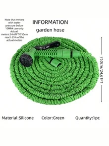 Expandable Water Hose Garden Watering Hose Retractable Magic Hose For Farm Vegetable Watering Car Washing High Pressure Water Gun - Green - View 8
